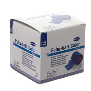 Peha-haft Blauw Lf 8cmx20m 1 P/s