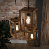 Hanglamp Thelma 3-lamps - Massief mango naturel - thumbnail