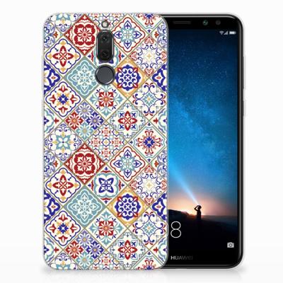 Huawei Mate 10 Lite TPU Siliconen Hoesje Tiles Color