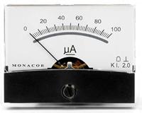 Monacor Bewegende Coil Panel Meter met Spiegel Schaal (1.0k Ohm)