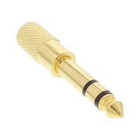 InLine 99305P tussenstuk voor kabels 3.5mm jack female 3.5mm Zwart, Goud - thumbnail