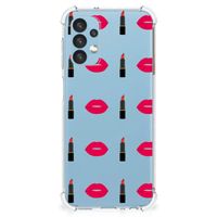 Samsung Galaxy A13 (4G) Doorzichtige Silicone Hoesje Lipstick Kiss