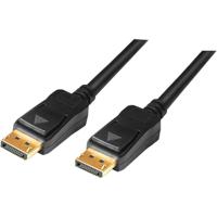 LogiLink CV0114 DisplayPort-kabel DisplayPort Aansluitkabel DisplayPort-stekker, DisplayPort-stekker 20.00 m Zwart - thumbnail