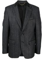 Billionaire blazer boutonné à carreaux - Gris