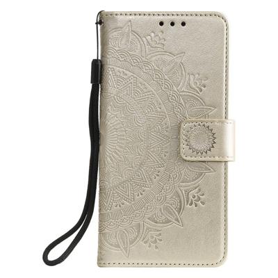 Shop4 - Xiaomi Mi 9T  Hoesje - Wallet Case Mandala Patroon Goud