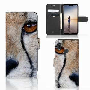 Huawei P20 Lite Telefoonhoesje met Pasjes Cheetah