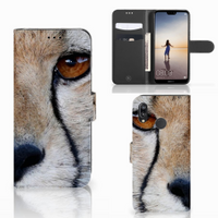 Huawei P20 Lite Telefoonhoesje met Pasjes Cheetah