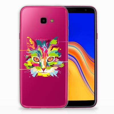 Samsung Galaxy J4 Plus (2018) Telefoonhoesje met Naam Cat Color Samsung Galaxy J4 Plus (2018) Telefoonhoesje met Naam Cat Color