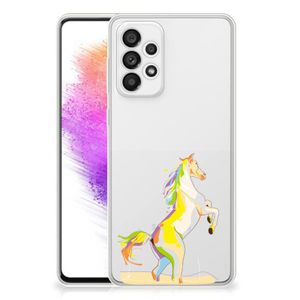 Samsung Galaxy A73 5G Telefoonhoesje met Naam Horse Color