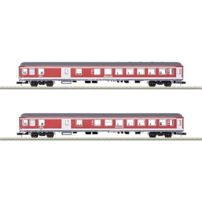 MiniTrix 18258 N set van 2 personenrijtuigen RE 7 vrijetijdsexpress-metallurgtäler van de DB AG