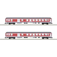 MiniTrix 18258 N set van 2 personenrijtuigen RE 7 vrijetijdsexpress-metallurgtäler van de DB AG