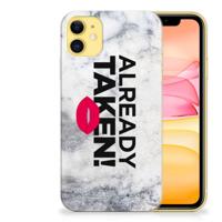 Apple iPhone 11 Siliconen hoesje met naam Already Taken White