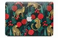 Lunso MacBook Air 13 inch (2018-2019) cover hoes - case - Leopard Roses