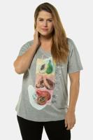 Ulla Popken T-shirt, regular, V-hals - Grote Maten