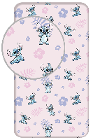 Stitch hoeslaken Roze 90 x 200 cm pre order - thumbnail