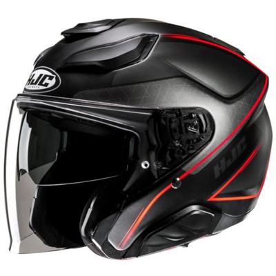 HJC F31 Ludi, Jethelm of scooter helm, Mat zwart Rood