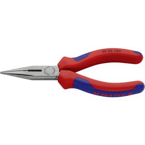 Knipex 25 02 140 Elektronica en fijnmechanica Platte rondbektang Recht 140 mm