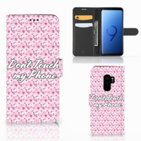 Samsung Galaxy S9 Plus Portemonnee Hoesje Flowers Pink DTMP