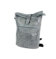 PAINT ROCK leren rugzak 13,3 inch (33 cm) grijs