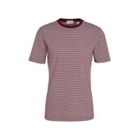 Scotch & Soda gestreept T-shirt aubergine/wit