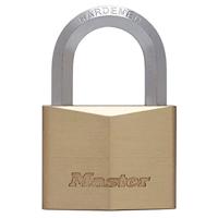 Master Lock 1165EURD Sleutelhangslot van massief messing met zeshoekige beugel, goud, 9,1 x 6 x 2,6 cm