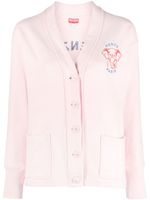 Kenzo Varsity Jungle cotton cardigan - Rose