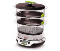 Tefal VS4003 stomerkoker 3 mand(en) Vrijstaand 1800 W Zwart, Groen, Metallic