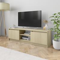 vidaXL Tv-meubel 120x30x35,5 cm spaanplaat sonoma eikenkleurig