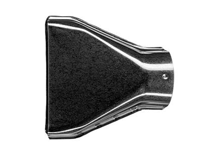 Plat mondstuk, mondstuk voor Bosch-heteluchtblazer, 75 mm, 33,5 mm Bosch Accessories 1609390451 Diameter 33.5 mm