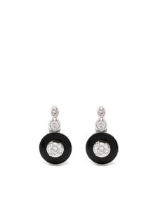 Selim Mouzannar boucles d'oreilles Mina en or blanc 18ct serties de diamants - Argent