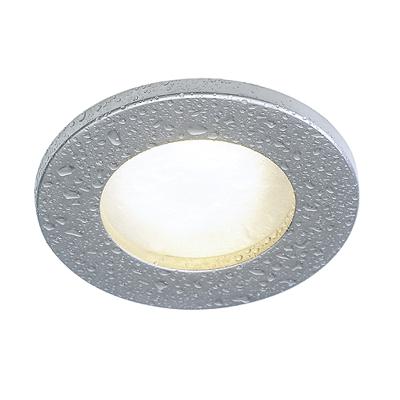 Waterdichte inbouwspot titaan