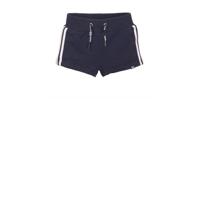 Koko Noko sweatshort met zijstreep donkerblauw/wit/blauw