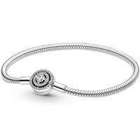 Pandora 590038C01 Armband Halo Snake Chain zilver-zirconia (3) 18 cm