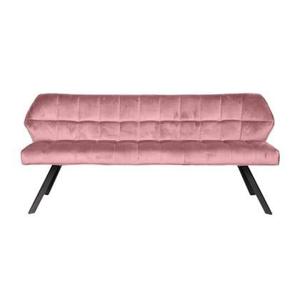 Giga Meubel - Eetkamerbank Velvet Roze - 180x59x84cm