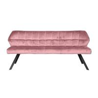 Giga Meubel - Eetkamerbank Velvet Roze - 180x59x84cm - thumbnail