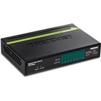 TRENDnet TPE-TG82G 8-Port GREENnet Gigabit PoE+ Switch, 61W PoE vermogen, 16 Gbps schakelcapaciteit, Plug N Play