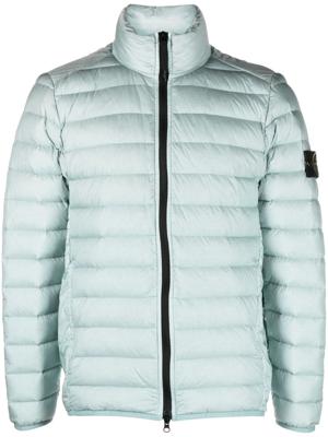 Stone Island Geweven donsjack - Blauw