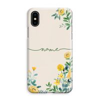 Gele bloemen: iPhone XS Max Volledig Geprint Hoesje - thumbnail