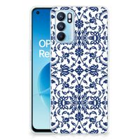 OPPO Reno 6 5G TPU Case Flower Blue