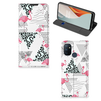 OnePlus Nord N100 Hoesje maken Flamingo Triangle - thumbnail