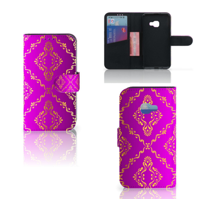 Wallet Case Samsung Galaxy Xcover 4 | Xcover 4s Barok Roze Wallet Case Samsung Galaxy Xcover 4 | Xcover 4s Barok Roze