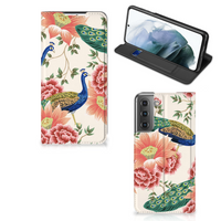 Hoesje maken voor Samsung Galaxy S21 FE Pink Peacock