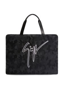 Giuseppe Zanotti sac cabas GZ Weekend à motif camouflage - Noir