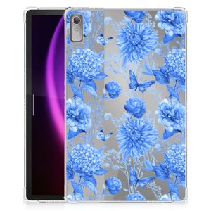 Siliconen Hoesje voor Lenovo Tab P11 Gen 2 Flowers Blue