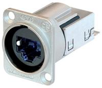 Neutrik NE8FDY-C6 D-vorm CAT6 paneel connector, zilver