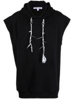JORDANLUCA Hoodie met korte mouwen - Zwart