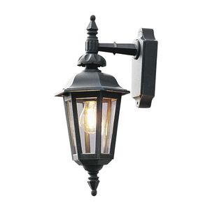 Konstsmide Pallas Down 519-750 Buitenlamp (wand) Spaarlamp, LED E27 60 W Zwart