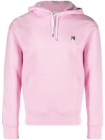 Maison Kitsuné hoodie en coton à logo brodé - Rose