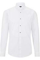 BOSS Slim Fit Gala shirt wit, Effen