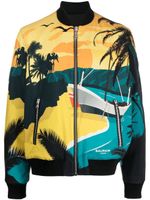 Balmain veste bomber réversible à imprimé graphique - Noir